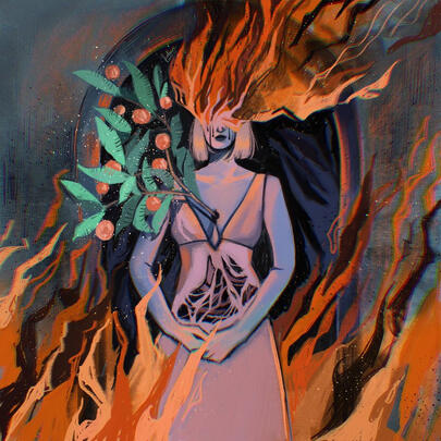 Fire in the attic - Original art