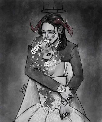 Hades &amp; Persephone - original art