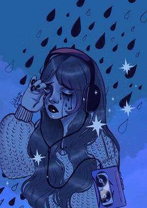 Blue Monday - Original art